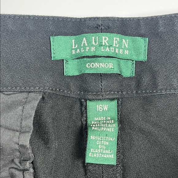 Lauren Ralph Lauren Connor Women’s Black Casual Capri Pants Sz 16W - Picture 5 of 7